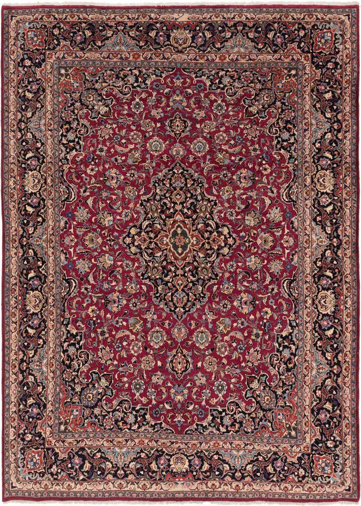 9' 10 x 12' 6 Hand Knotted Mashad Persian Wool Rug