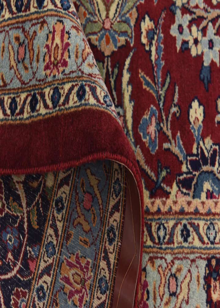 10' x 12' 7 Hand Knotted Mashad Persian Wool Rug