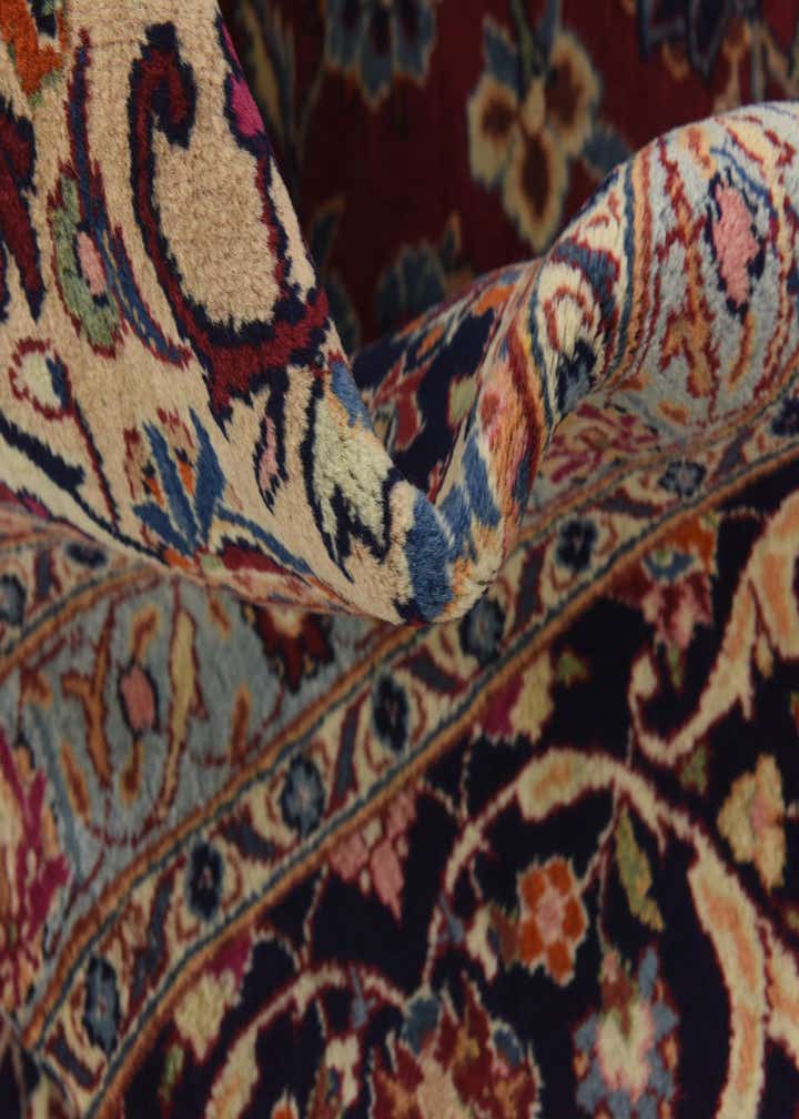 10' x 12' 7 Hand Knotted Mashad Persian Wool Rug