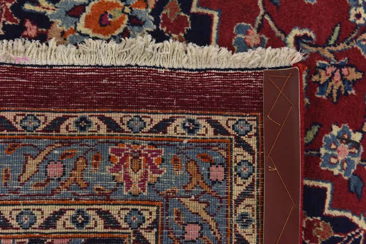 10' x 12' 7 Hand Knotted Mashad Persian Wool Rug