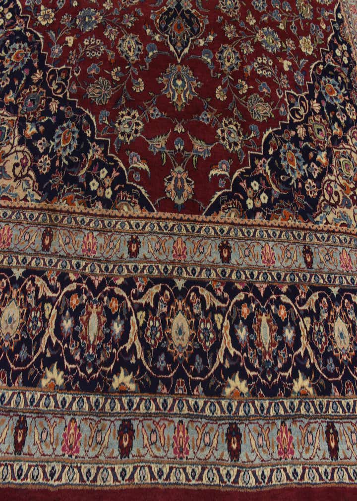 10' x 12' 7 Hand Knotted Mashad Persian Wool Rug