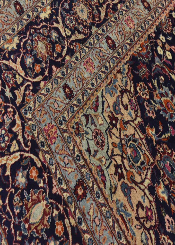 10' x 12' 7 Hand Knotted Mashad Persian Wool Rug