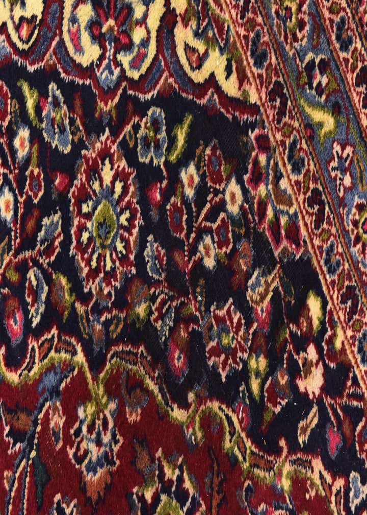9' 8 x 12' 7 Hand Knotted Mashad Persian Wool Rug