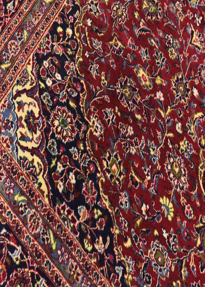 9' 8 x 12' 7 Hand Knotted Mashad Persian Wool Rug