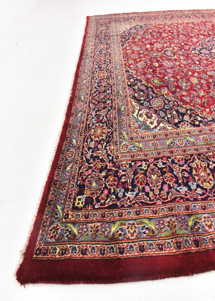 9' 8 x 12' 7 Hand Knotted Mashad Persian Wool Rug
