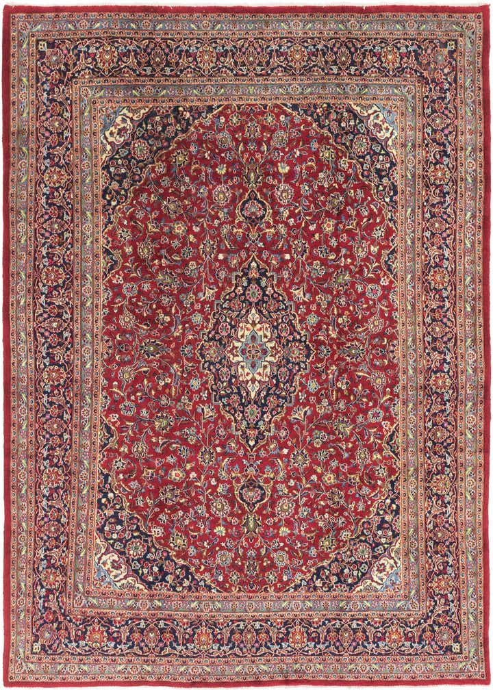 9' 8 x 12' 7 Hand Knotted Mashad Persian Wool Rug