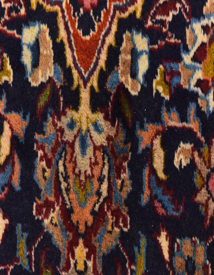 Detail image of 9' 6 x 12' 10 Hand Knotted Mashad Persian Wool Rug