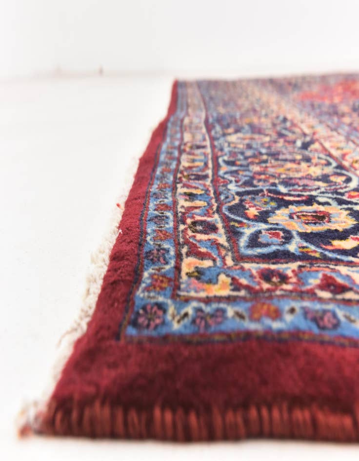 Detail image of 9' 6 x 12' 10 Hand Knotted Mashad Persian Wool Rug