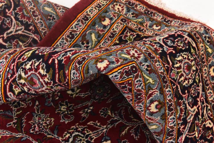 Detail image of 9' 9 x 12' 9 Hand Knotted Mashad Persian Wool Rug