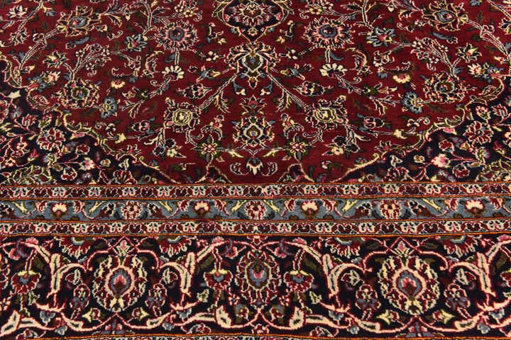 9' 9 x 12' 9 Hand Knotted Mashad Persian Wool Rug