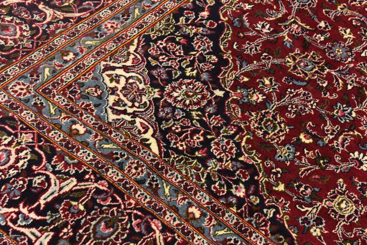 9' 9 x 12' 9 Hand Knotted Mashad Persian Wool Rug