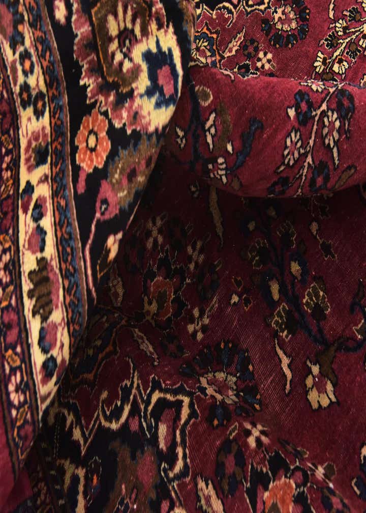 9' 9 x 12' 2 Hand Knotted Mashad Persian Wool Rug