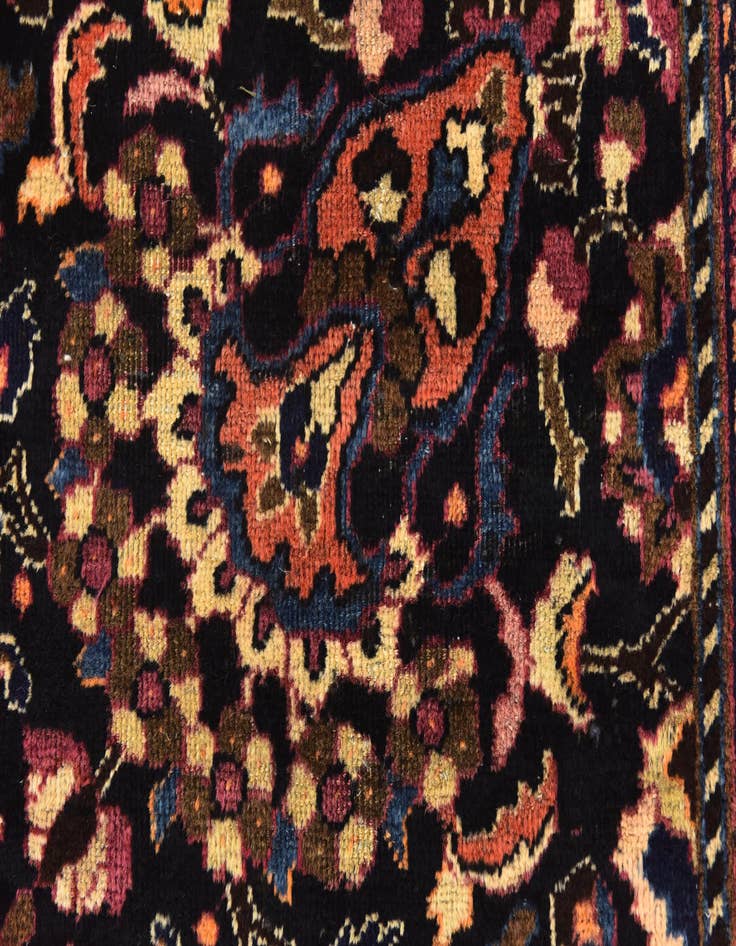 Detail image of 9' 9 x 12' 2 Hand Knotted Mashad Persian Wool Rug