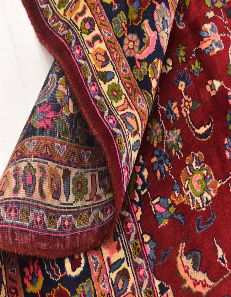 Detail image of 9' 10 x 12' 10  Hand Knotted Mashad Persian Wool Rug