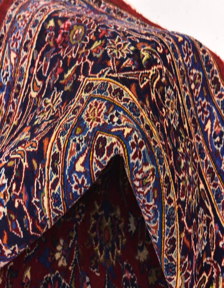 Detail image of 9' 10 x 12' 7  Hand Knotted Mashad Persian Wool Rug