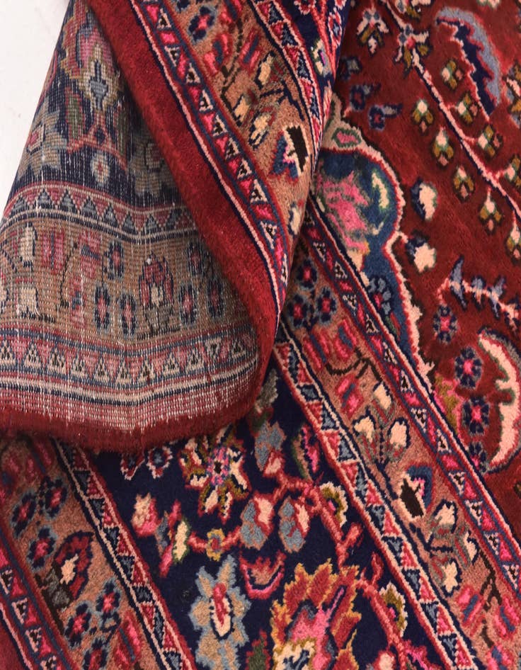 Detail image of 9' 5 x 12' 7  Hand Knotted Mashad Persian Wool Rug