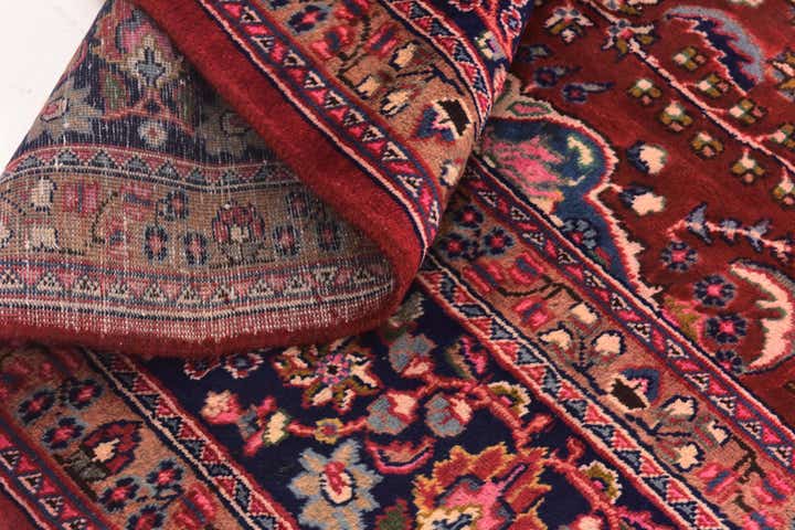 9' 5 x 12' 7 Hand Knotted Mashad Persian Wool Rug