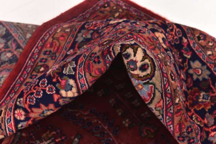 9' 5 x 12' 7 Hand Knotted Mashad Persian Wool Rug