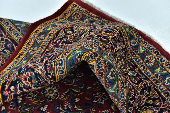 9' 10 x 12' 10 Hand Knotted Mashad Persian Wool Rug