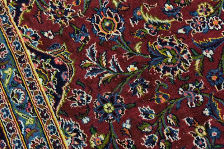 9' 10 x 12' 10 Hand Knotted Mashad Persian Wool Rug