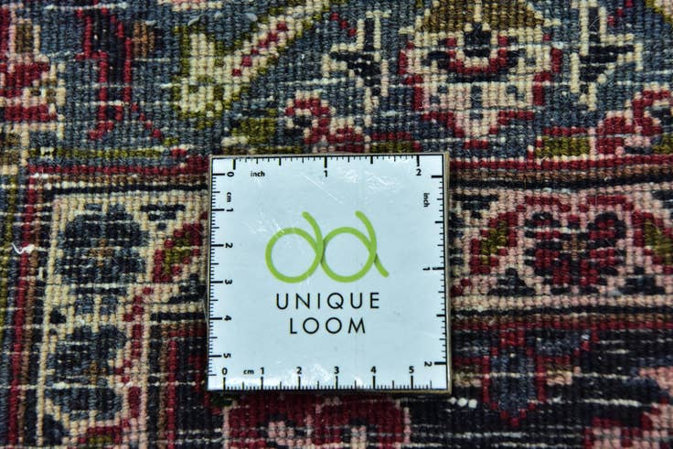 Detail image of 9' 7 x 12' 8 Hand Knotted Mashad Persian Wool Rug