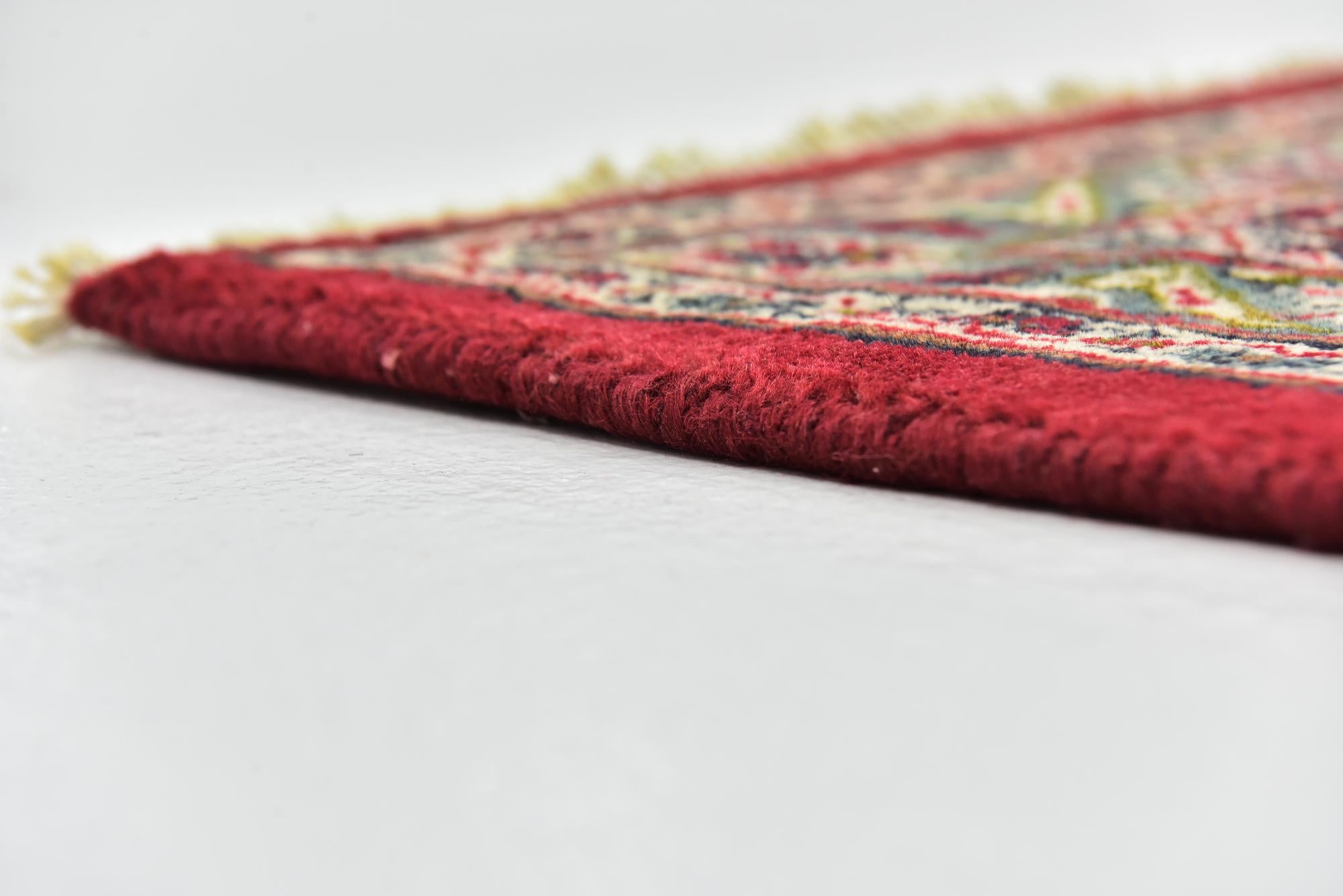 9' 7 x 12' 8 Hand Knotted Mashad Persian Wool Rug