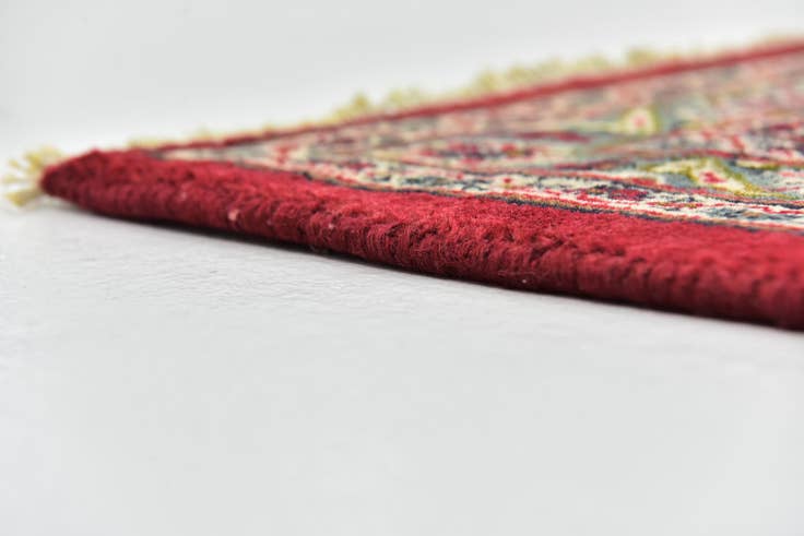 Detail image of 9' 7 x 12' 8 Hand Knotted Mashad Persian Wool Rug