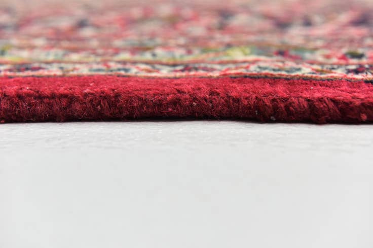 Detail image of 9' 7 x 12' 8 Hand Knotted Mashad Persian Wool Rug