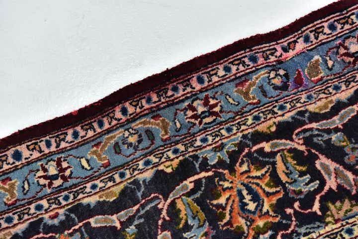 9' 4 x 12' 3 Hand Knotted Mashad Persian Wool Rug