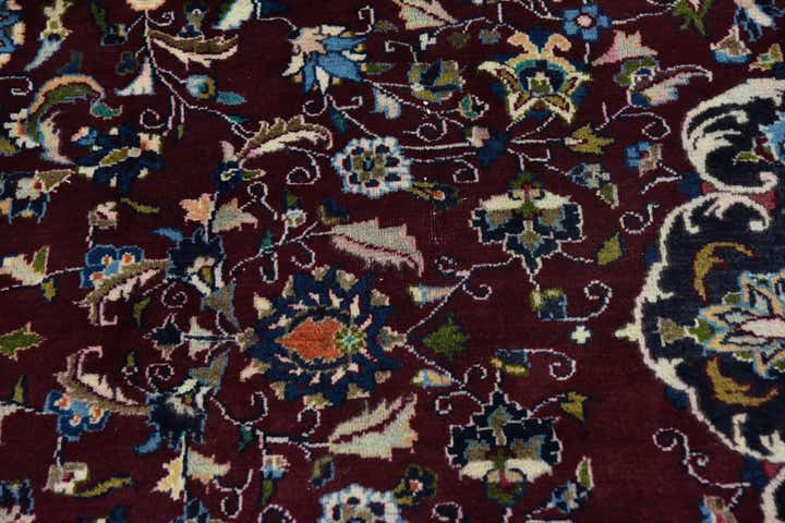 9' 4 x 12' 3 Hand Knotted Mashad Persian Wool Rug