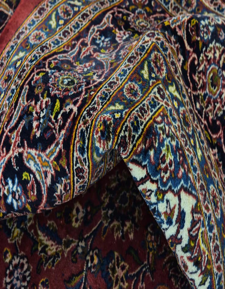 Detail image of 9' 9 x 12' 8  Hand Knotted Mashad Persian Wool Rug