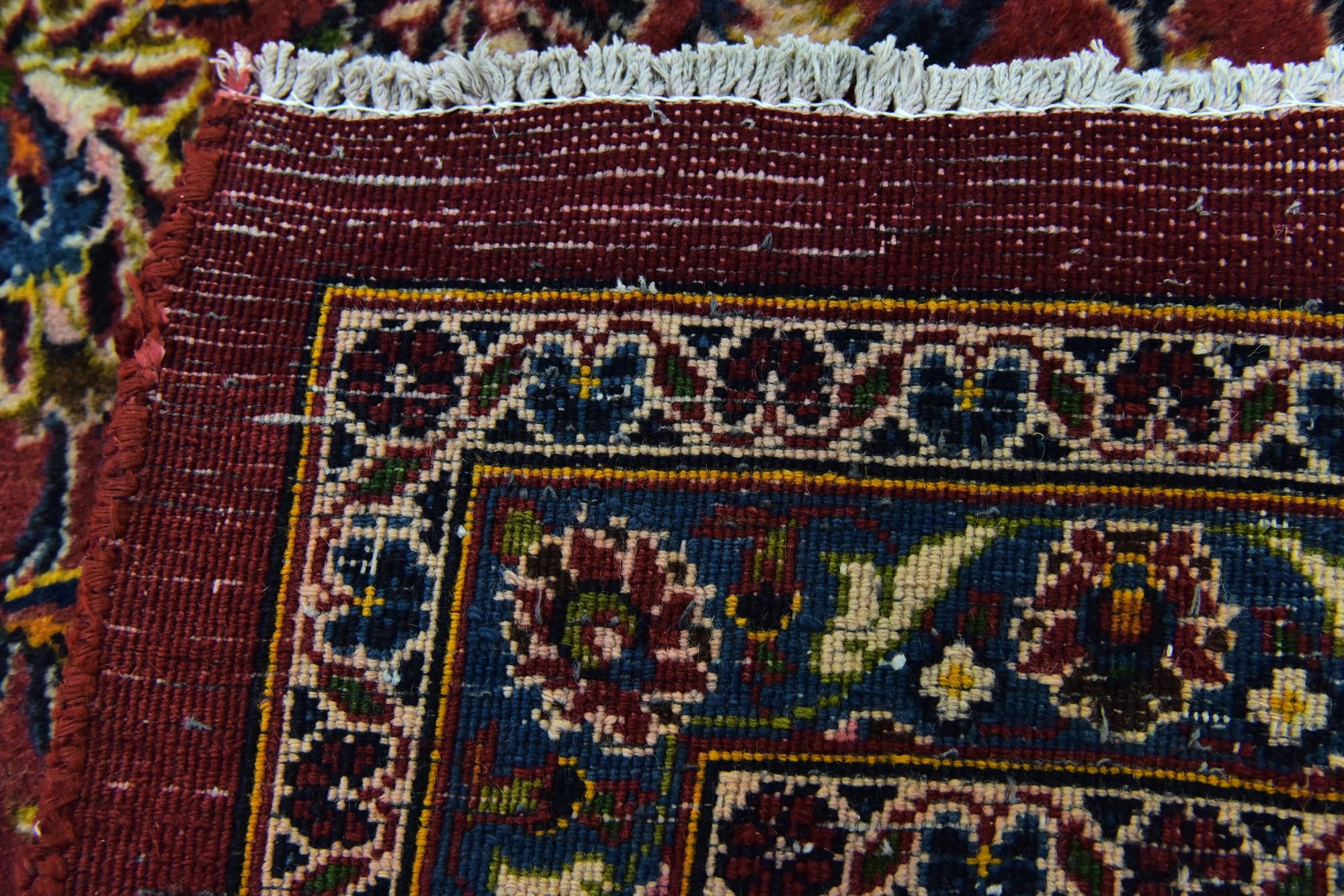 9' 9 x 12' 8 Hand Knotted Mashad Persian Wool Rug