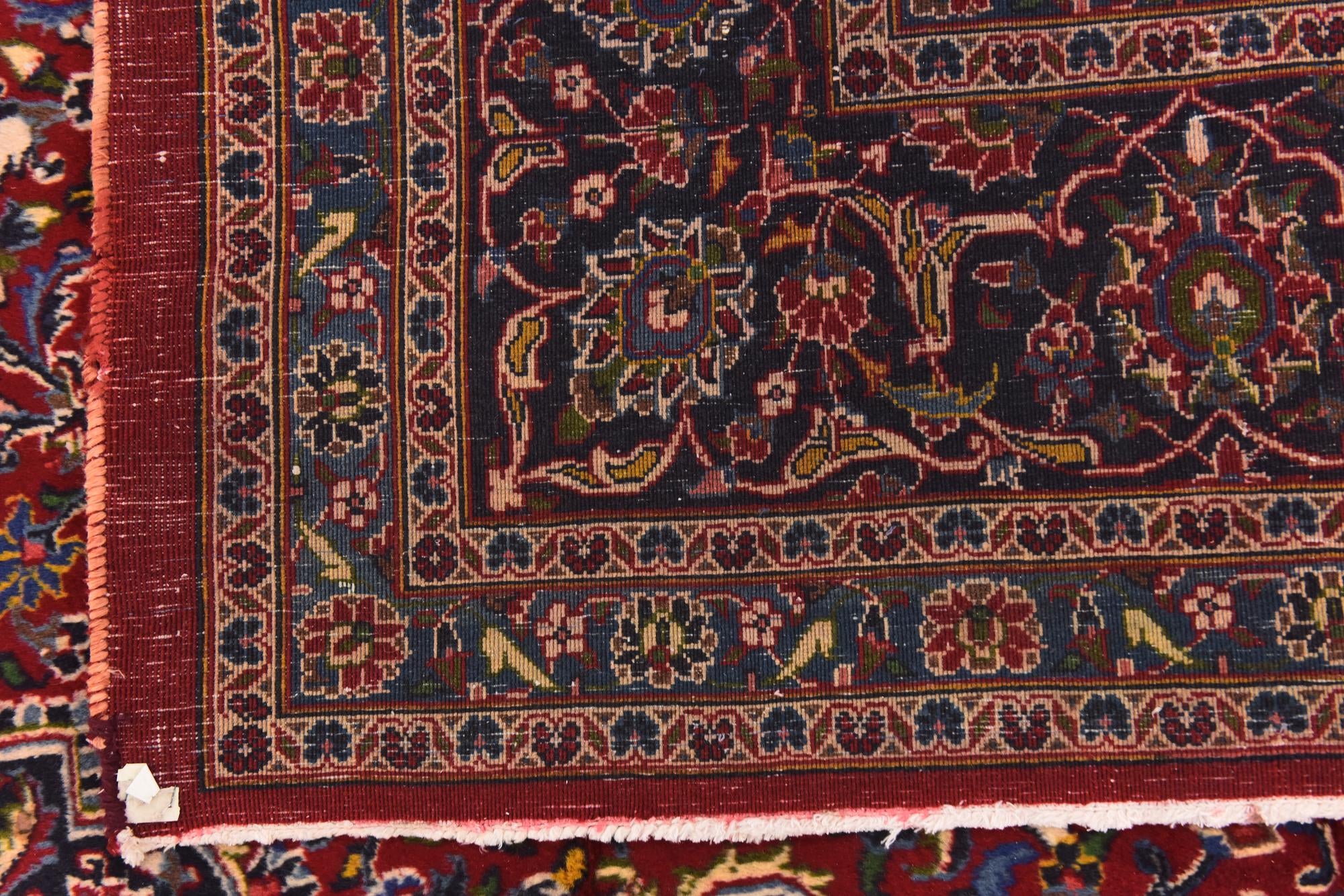 9' 10 x 12' 6 Hand Knotted Mashad Persian Wool Rug