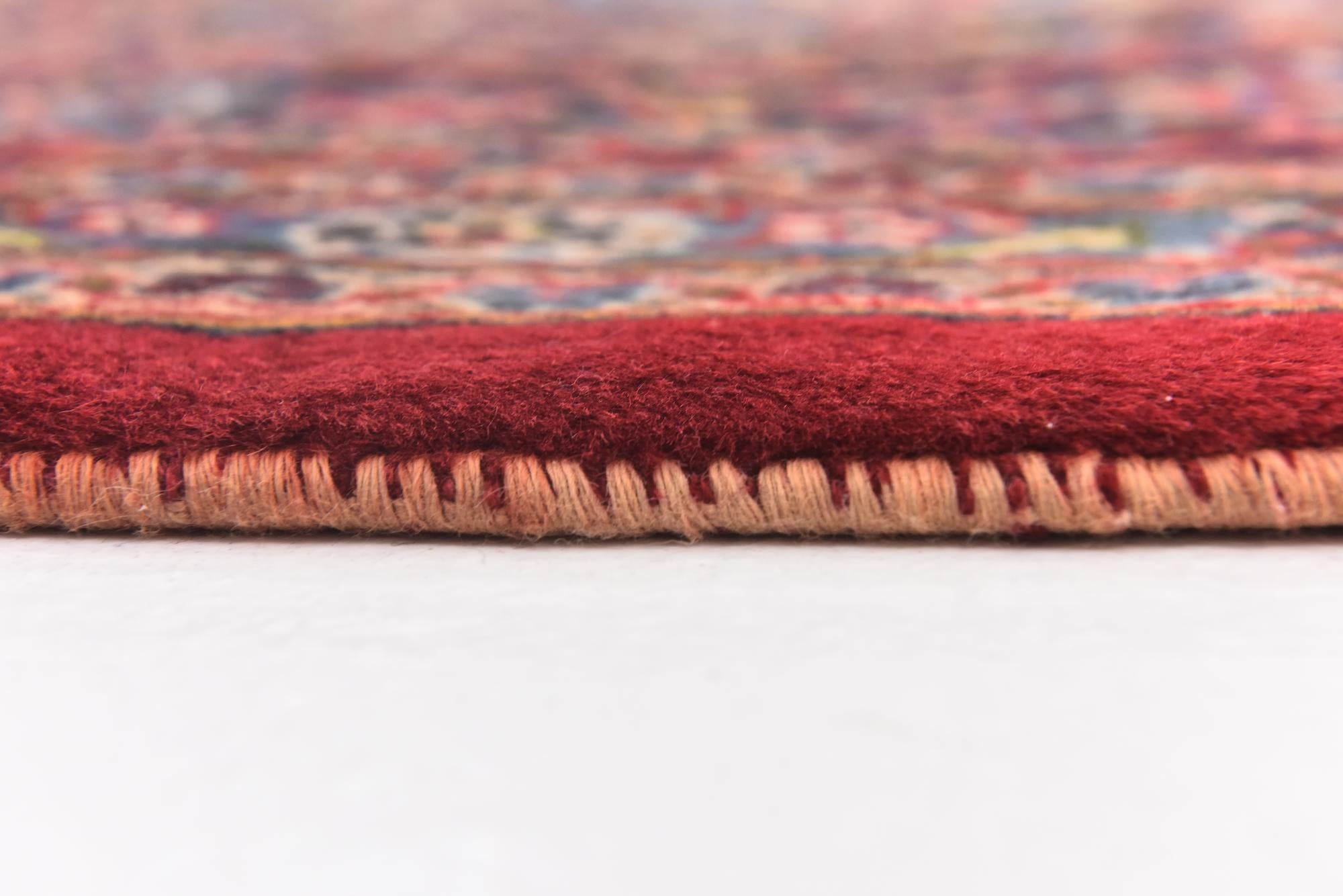 9' 10 x 12' 6 Hand Knotted Mashad Persian Wool Rug