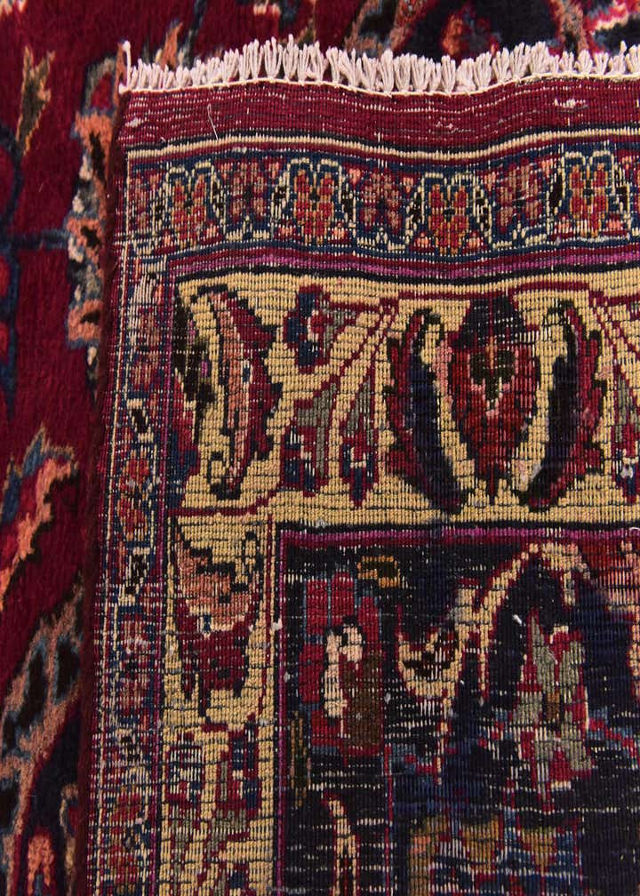 9' 10 x 13' Hand Knotted Mashad Persian Wool Rug