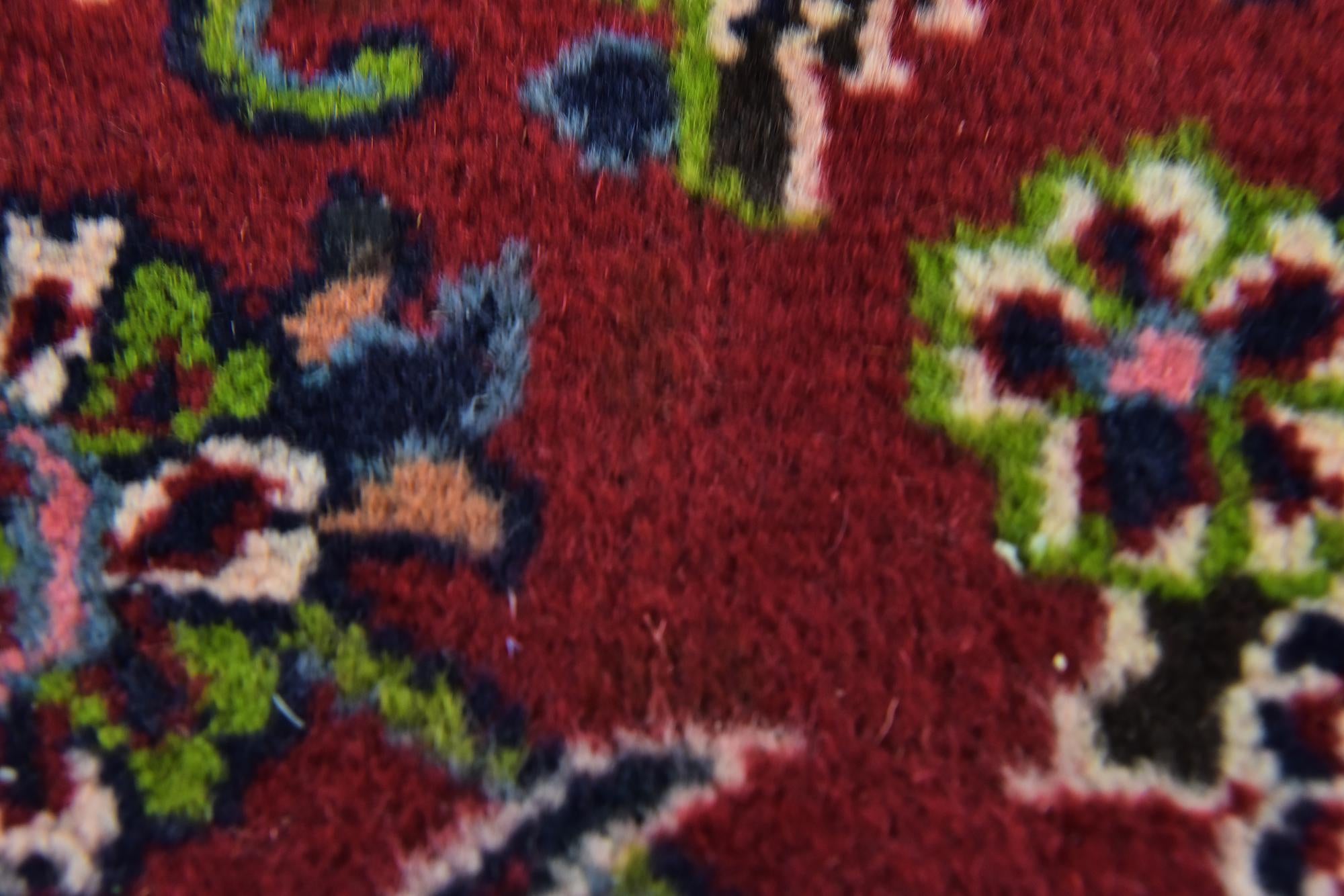 9' 8 x 12' 9 Hand Knotted Mashad Persian Wool Rug