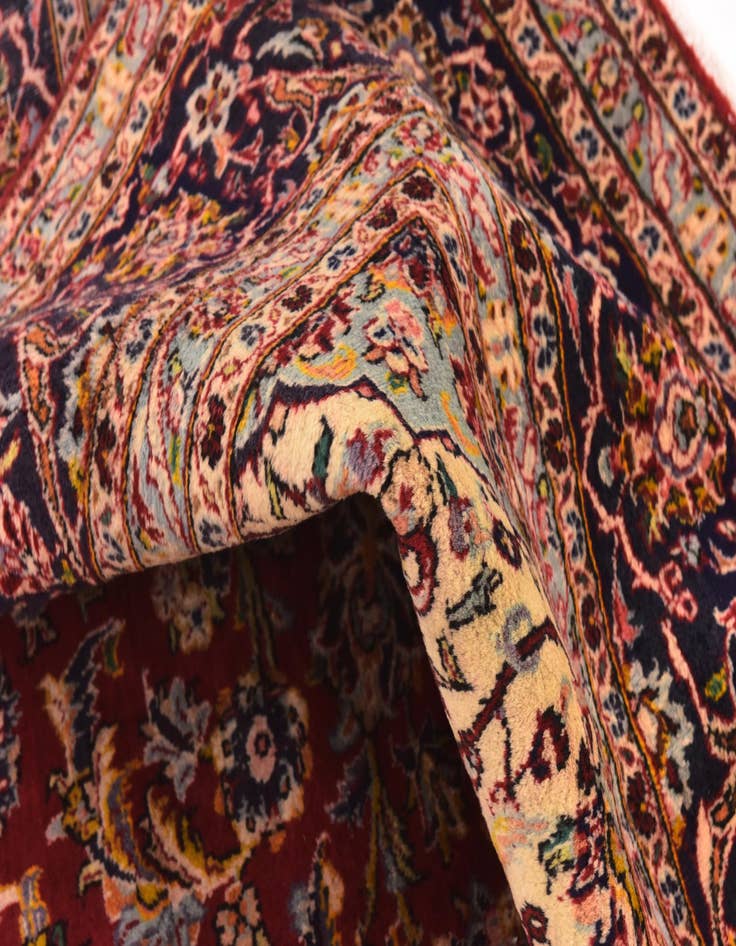 Detail image of 9' 10 x 13' 6  Hand Knotted Mashad Persian Wool Rug