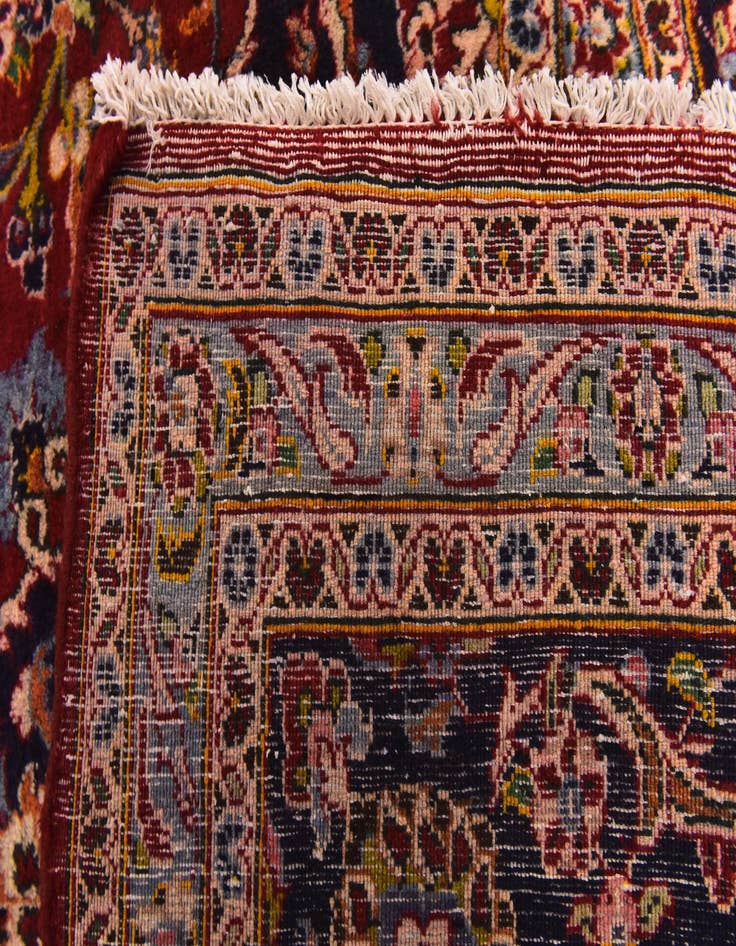 Detail image of 9' 10 x 13' 6  Hand Knotted Mashad Persian Wool Rug