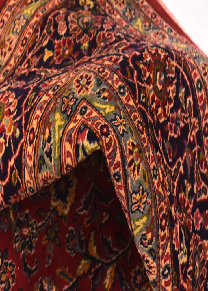 9' 7 x 12' 8 Hand Knotted Mashad Persian Wool Rug