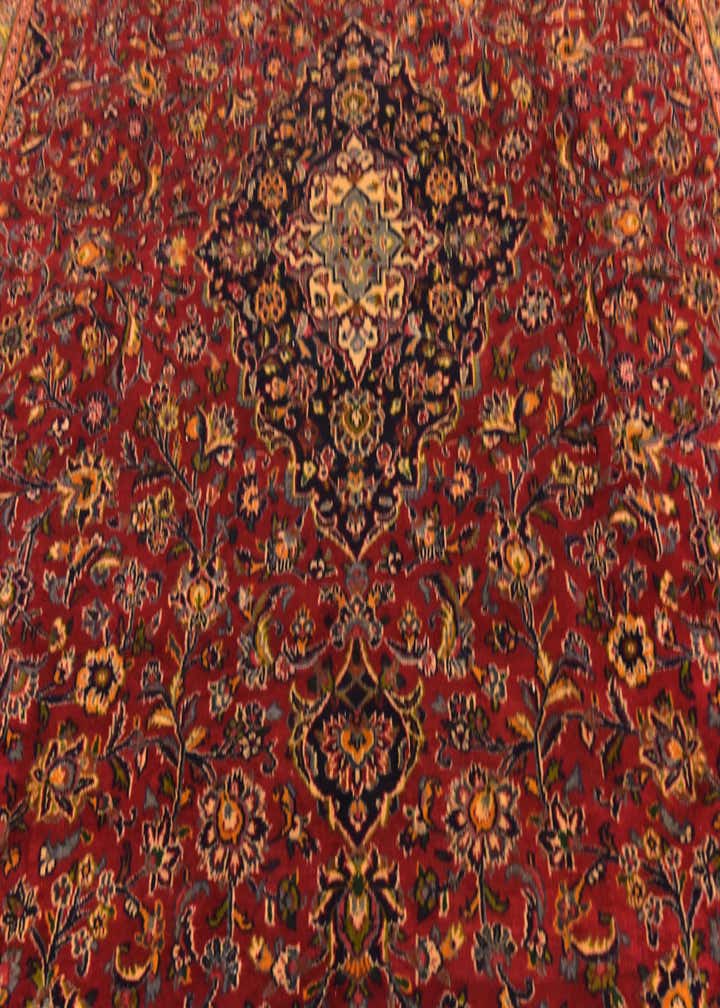 9' 7 x 12' 8 Hand Knotted Mashad Persian Wool Rug
