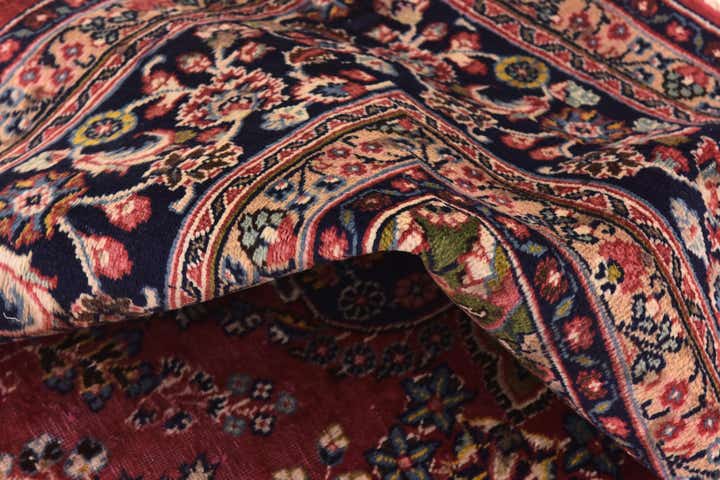 9' 8 x 12' 8 Hand Knotted Mashad Persian Wool Rug