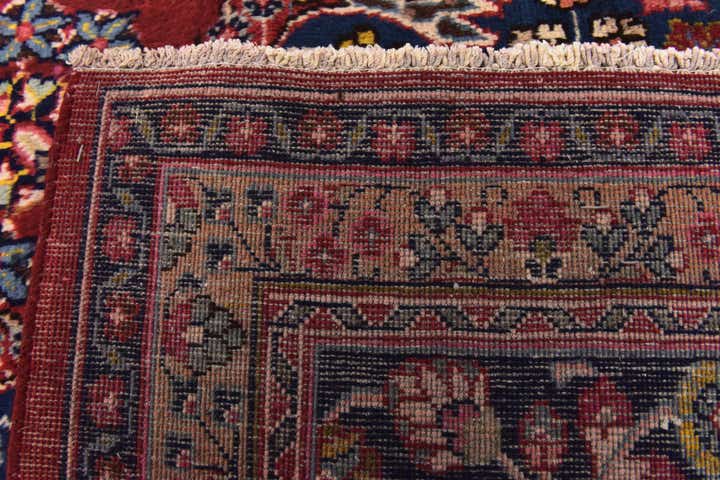 9' 8 x 12' 8 Hand Knotted Mashad Persian Wool Rug