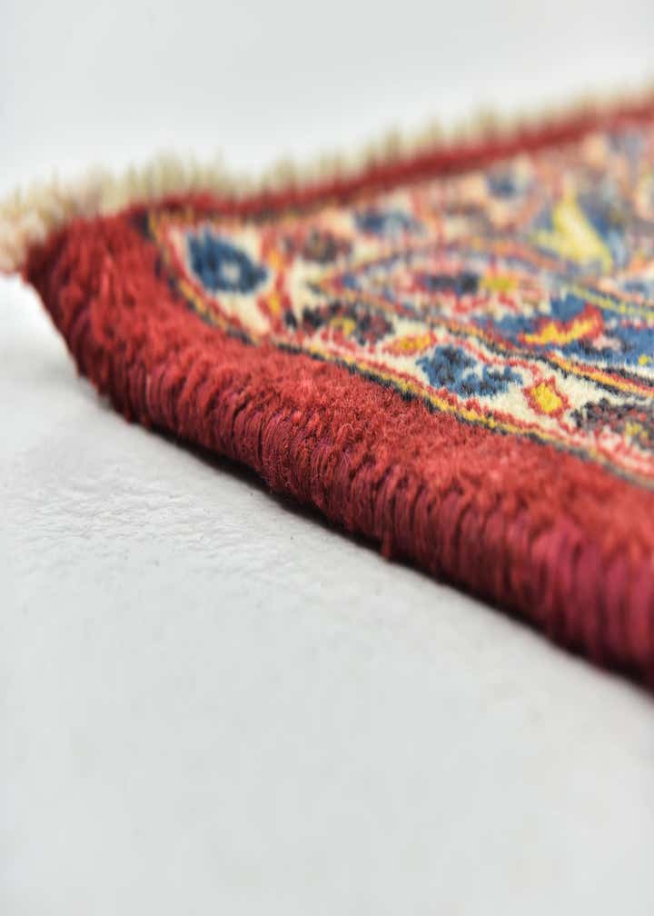 9' 6 x 12' 10 Hand Knotted Mashad Persian Wool Rug