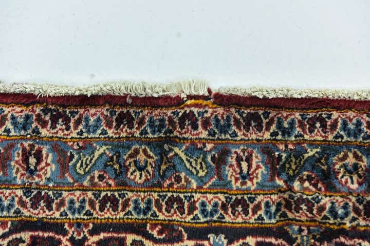 9' 6 x 12' 9 Hand Knotted Mashad Persian Wool Rug