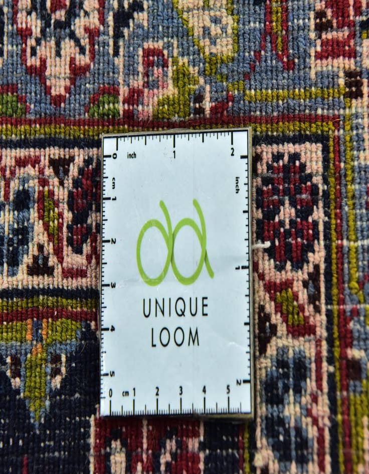 Detail image of 9' 6 x 12' 7 Hand Knotted Mashad Persian Wool Rug