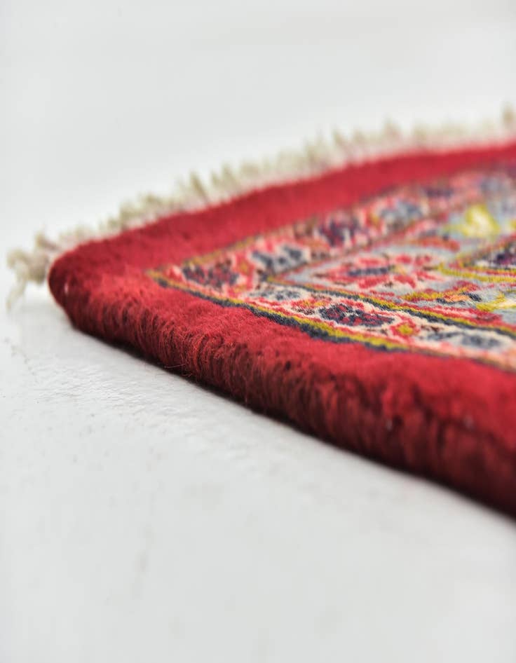 Detail image of 9' 6 x 12' 7 Hand Knotted Mashad Persian Wool Rug