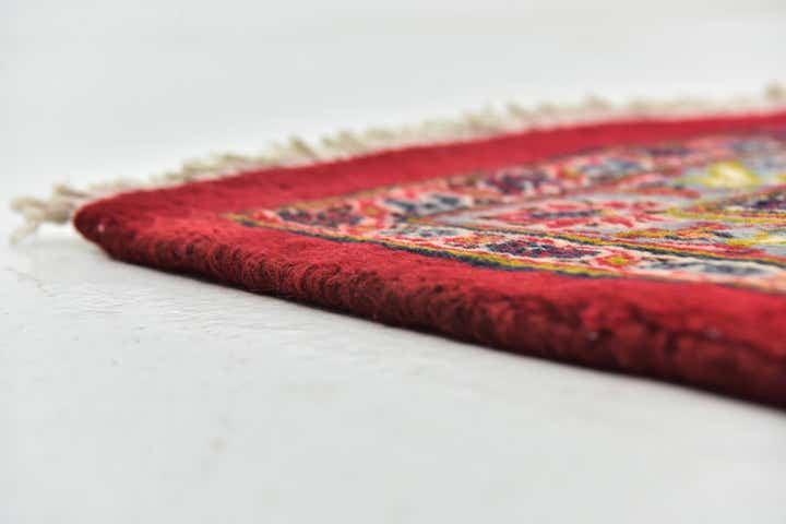 9' 6 x 12' 7 Hand Knotted Mashad Persian Wool Rug