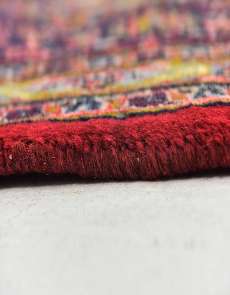 Detail image of 9' 6 x 12' 7 Hand Knotted Mashad Persian Wool Rug