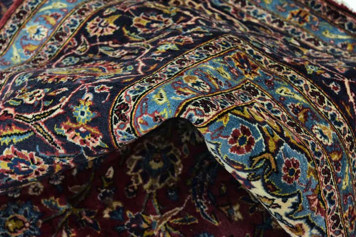 9' 9 x 13' 2 Hand Knotted Mashad Persian Wool Rug