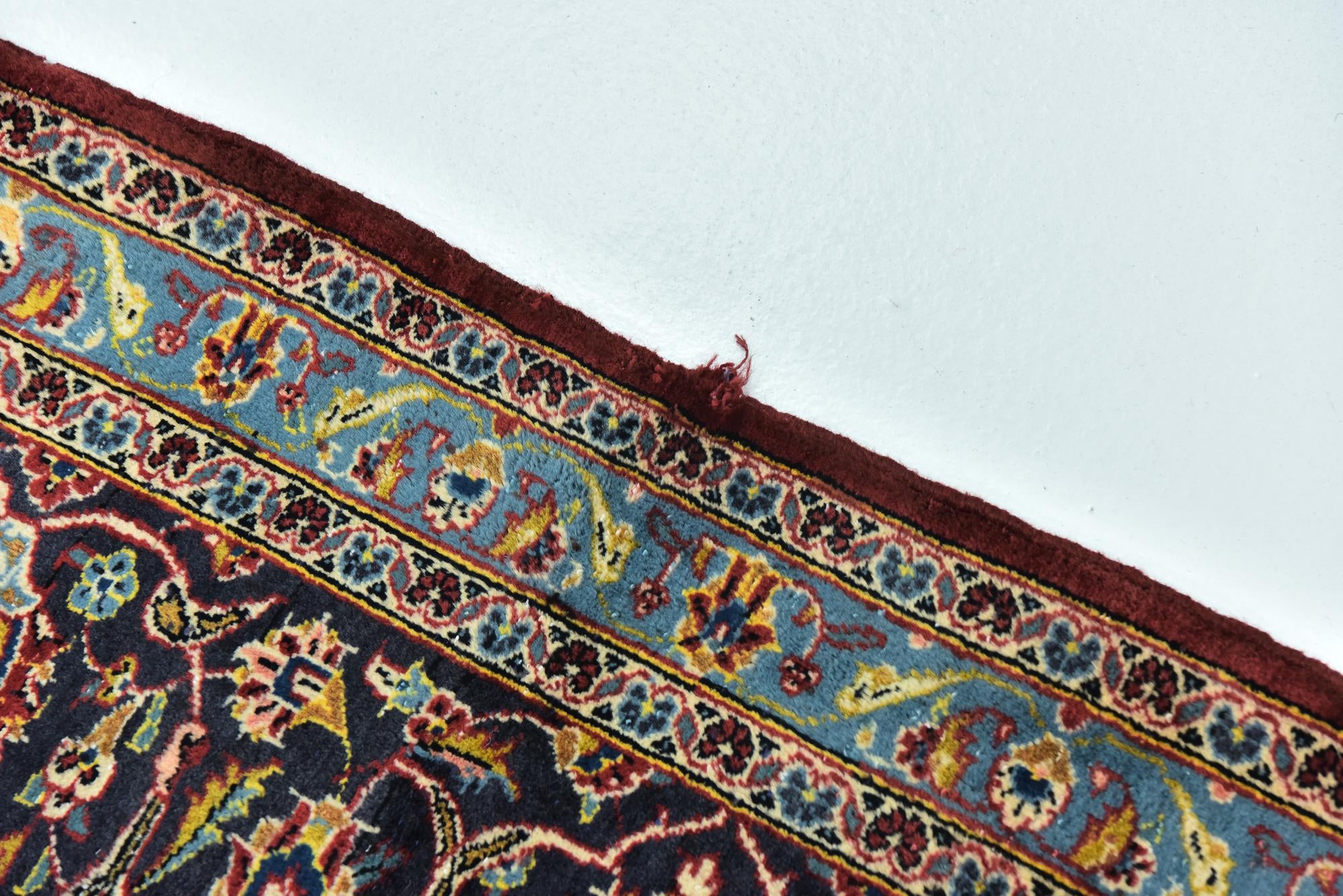9' 9 x 13' 2 Hand Knotted Mashad Persian Wool Rug